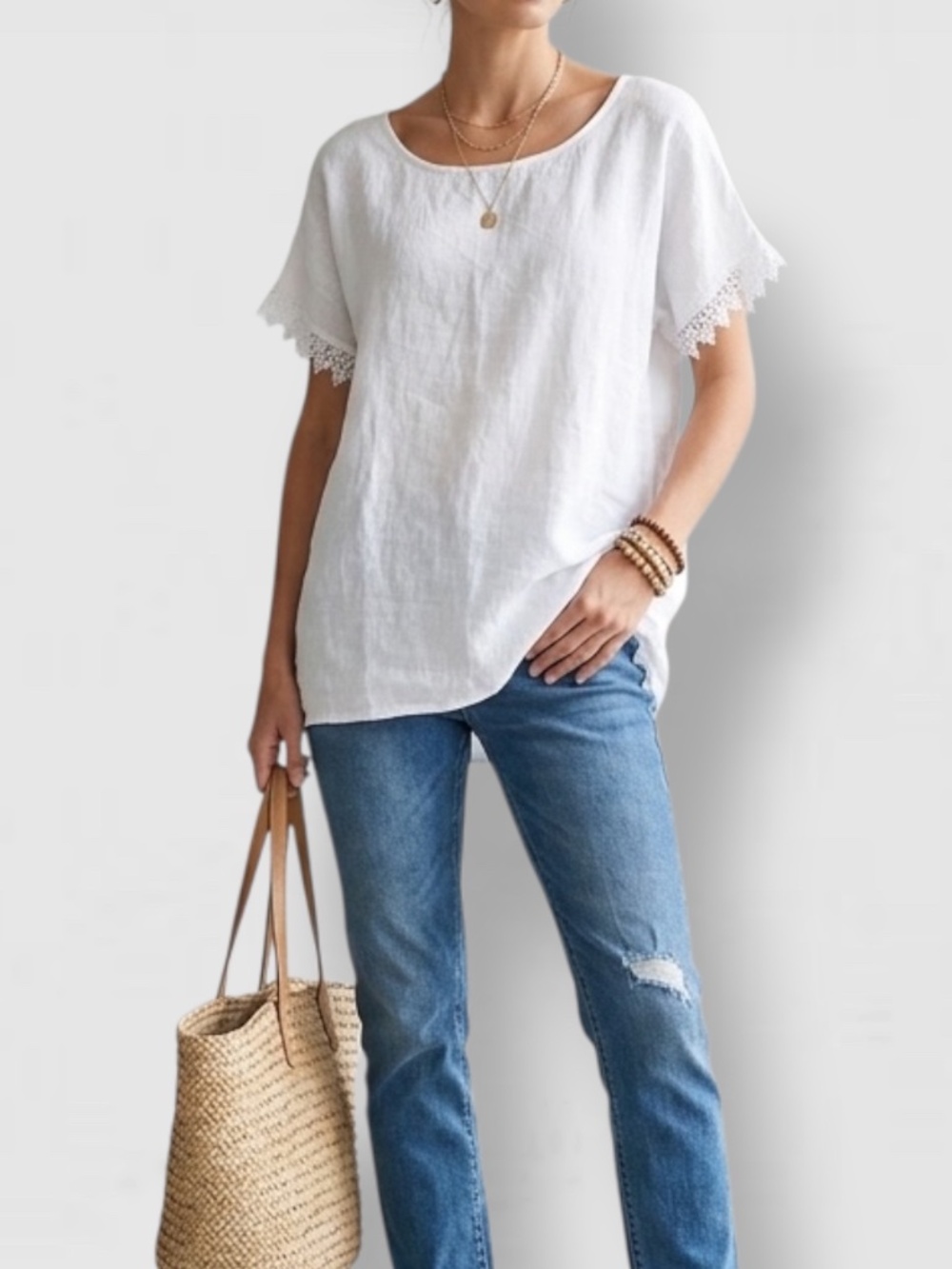 Terzo Millennio Linen Blouse Top Small New